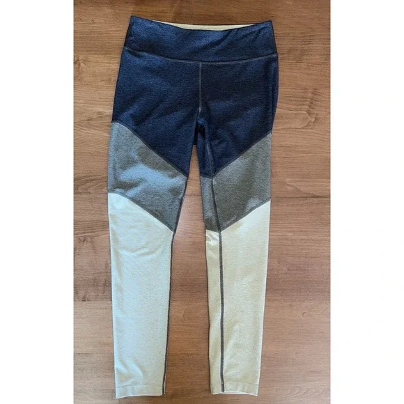 Outdoor Voices Tri-Color 7/8 Springs Leggings Green Grey Yellow‎ Women's Medium - Picture 5 of 9